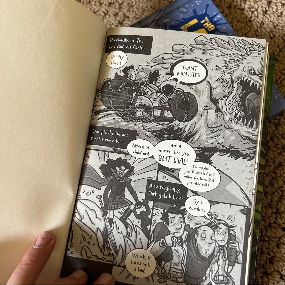 2 like new books from the series The Last Kids on Earth. 8-12 yrs old - Picture 5 of 6